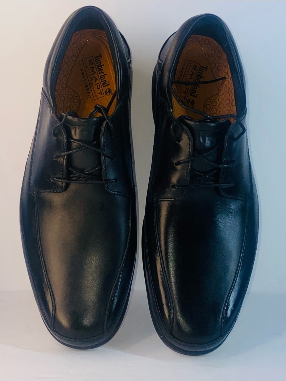 Timberland Smart Comfort Oxford Black Leather Mens 10-10.5 Model 63548